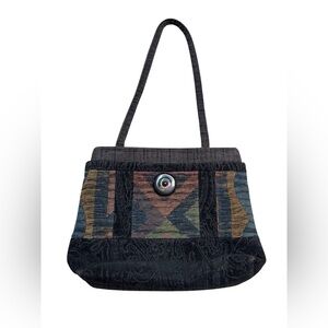 👜 Vintage‎ L O’Neill Design Tapestry Boho Wearable Art Shoulder Bag Purse OS 👜